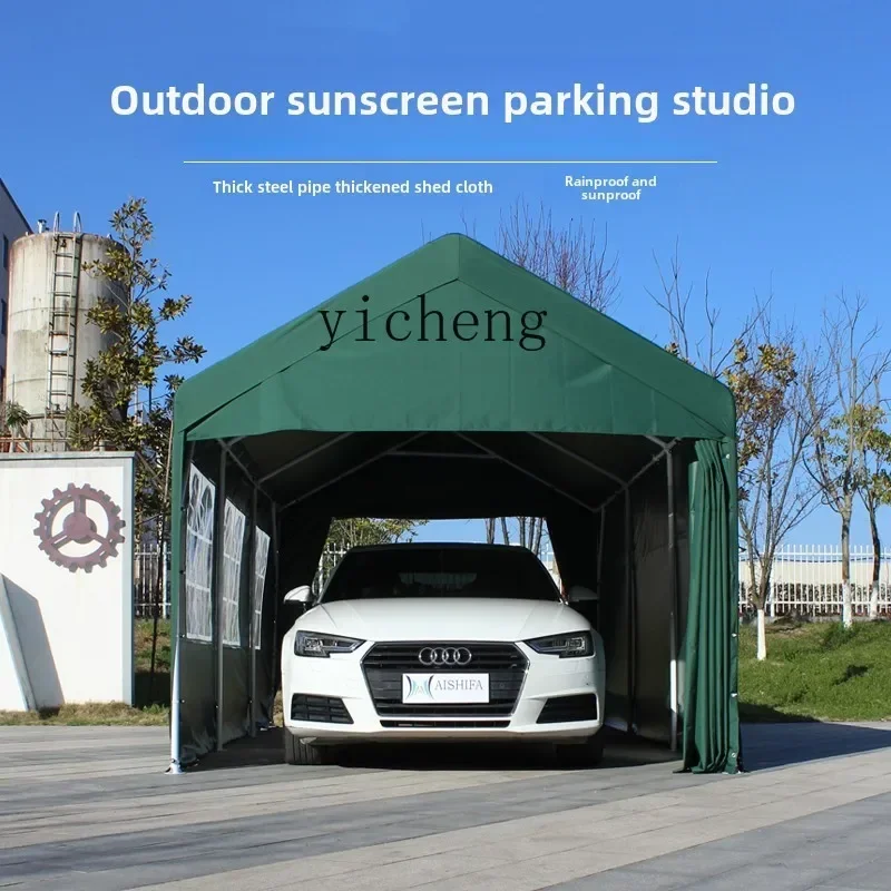 ZC parking shed family car awning outdoor mobile garage sun protection roof tent