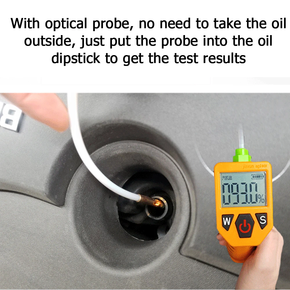 Engine Oil Tester Engine Oil Tester for Auto Check Oil Quality Detector with LED Display Gas Analyzer Car Testing Tools