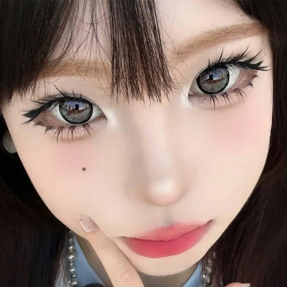 No Need Glue Fluffy False Eyelashes Reusable Thick Winged DIY Lash Extensions Fox Eye Effect Self-adhesive Lash Clusters