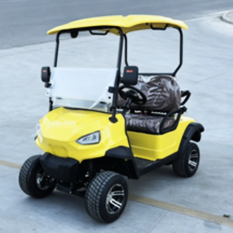 Big Sale 60V 72V Lead-Acid Battery Golf Cart With 14 Inch Tire 10 Inch Screen Touch Screen Multimedia Player Electric Golf Cart