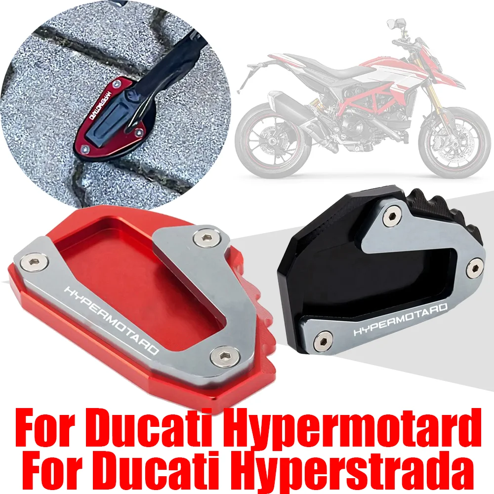 

For DUCATI Hypermotard 796 939 950 821 Hyperstrada 821 939 Accessories Kickstand Foot Side Stand Extension Pad Support Plate