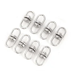 10PCS Double End Swivel Hook Key Ring Connector Rotating Pendant Clasp Lanyards Paracord Bag Parts DIY Craft Making Accessories