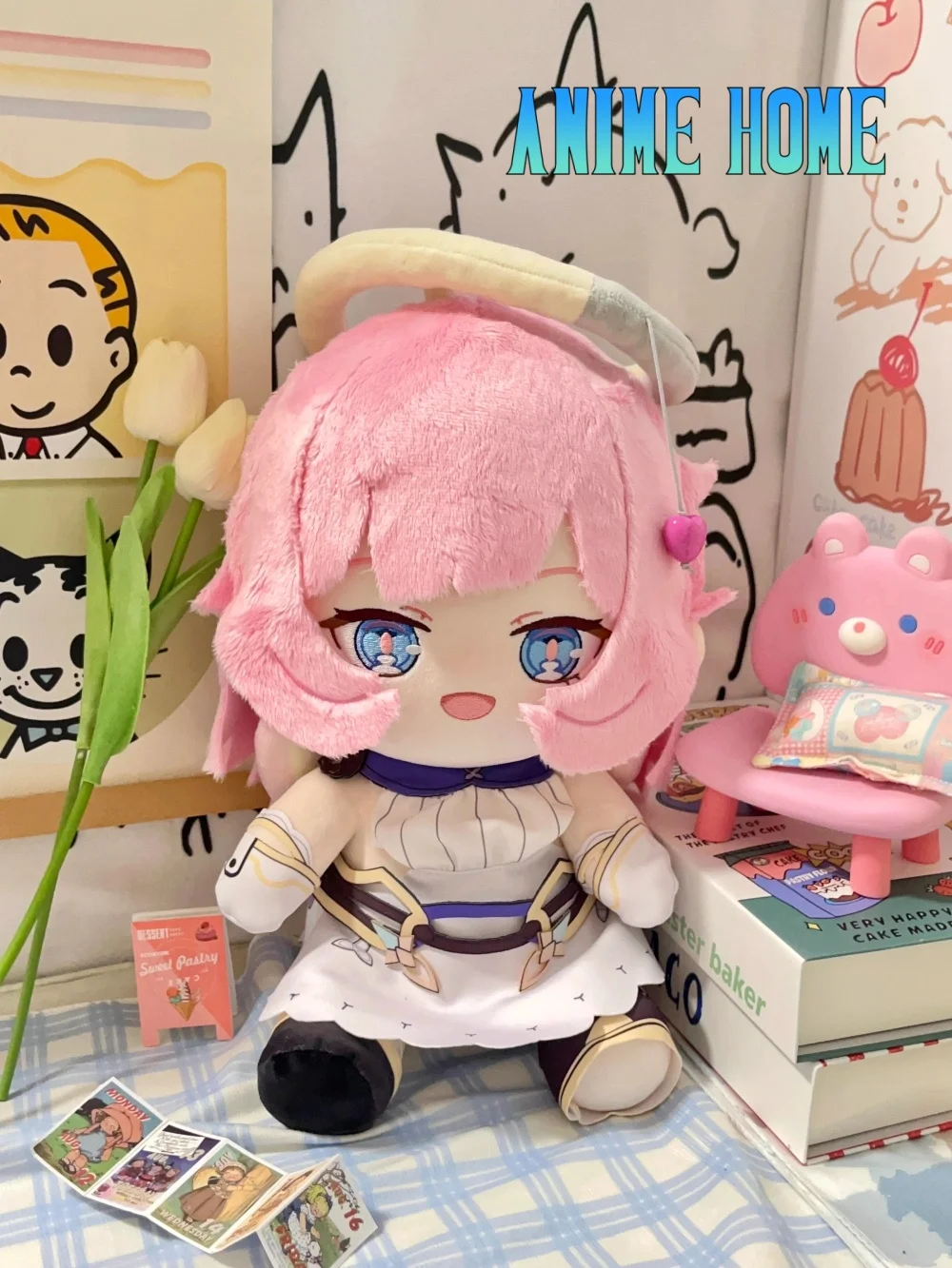 

Плюшевая кукла Honkai Impact 3rd Elysia 30 см, игрушка для сидения, одежда, костюм, игра, косплей