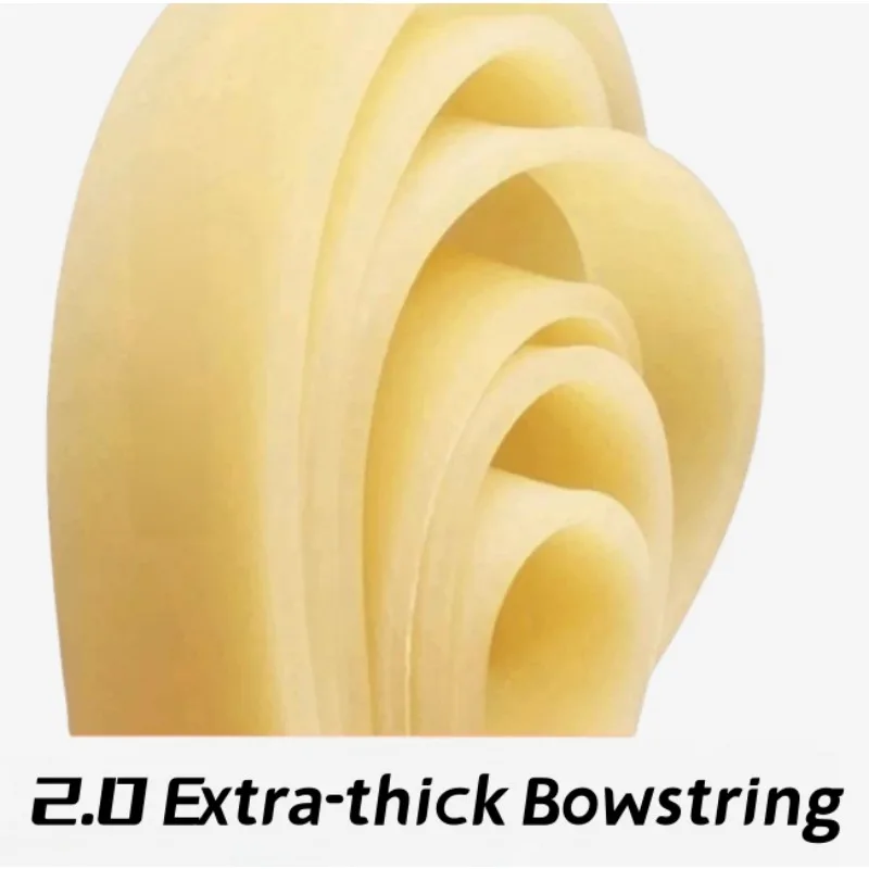 2.0mm Thick 40mm Wide Flat Slingshot Rubber Band High Elasticity Replacement Band Long Pole Sling Shooting Catapult Accessories