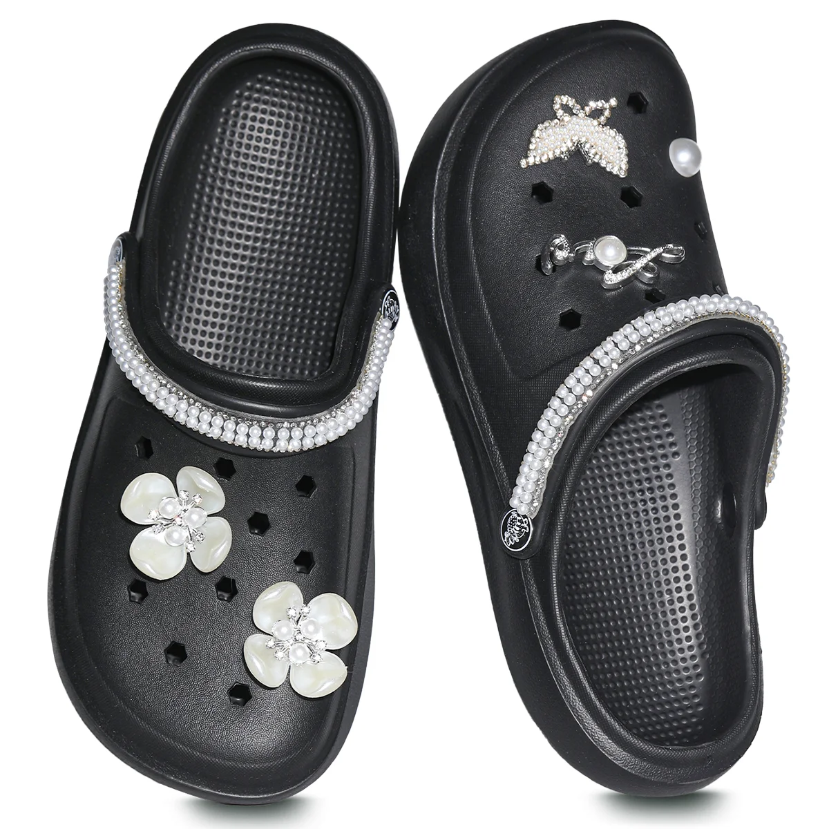 Lässige Clogs und Pantoletten, Leichte EVA-Gartenschuhe, Rutschfeste Sandalen, Atmungsaktive Slip-On-Schuhe für Drinnen und Draußen 666