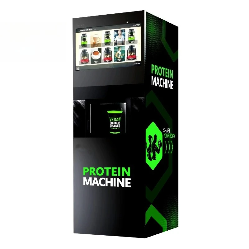 FOODLINE Customized Automatic Self Service Vending Machine Protein Shake Vending Machine With QR Code With Sport Shake Drink