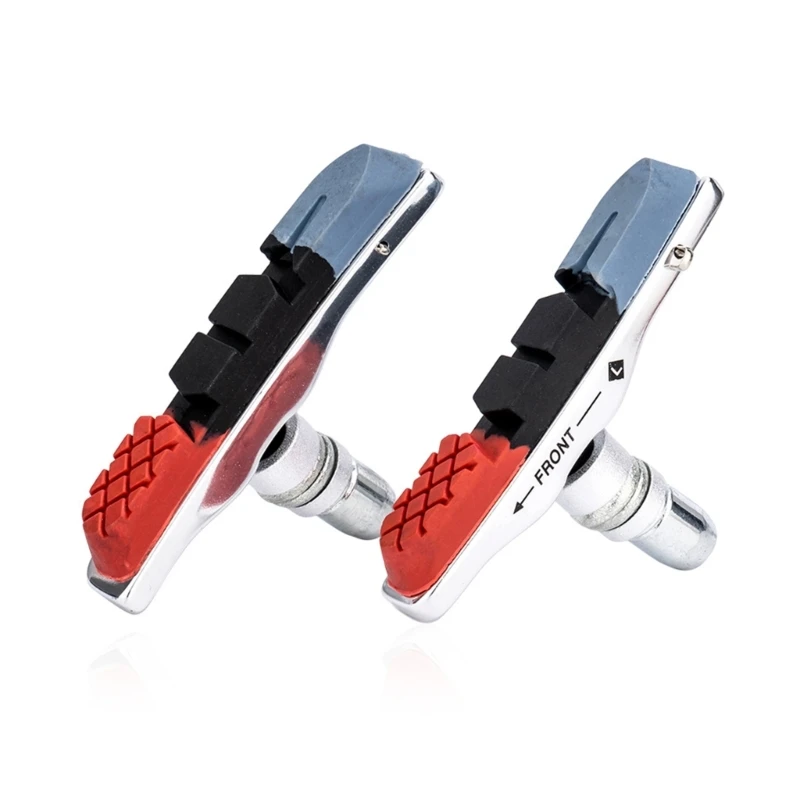 

Reliable Road Bike Brake Pads for Cycling Enthusiasts Set of 2, Quick and Safe Braking Bike Brake Pad Block Easy to Use