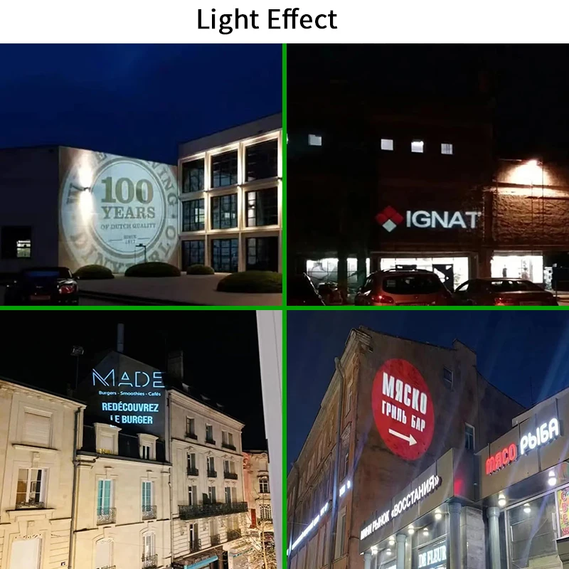 150W Outdoor Best Custom Image Brand Advertising Outdoor  Projector Projection Lighting On Building