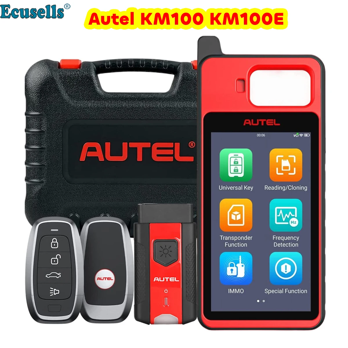 

Autel MaxiIM KM100 KM100E Universal Key Generator Kit Support Transponder Reading/ Cloning/IMMO Learning Free Update Lifetime