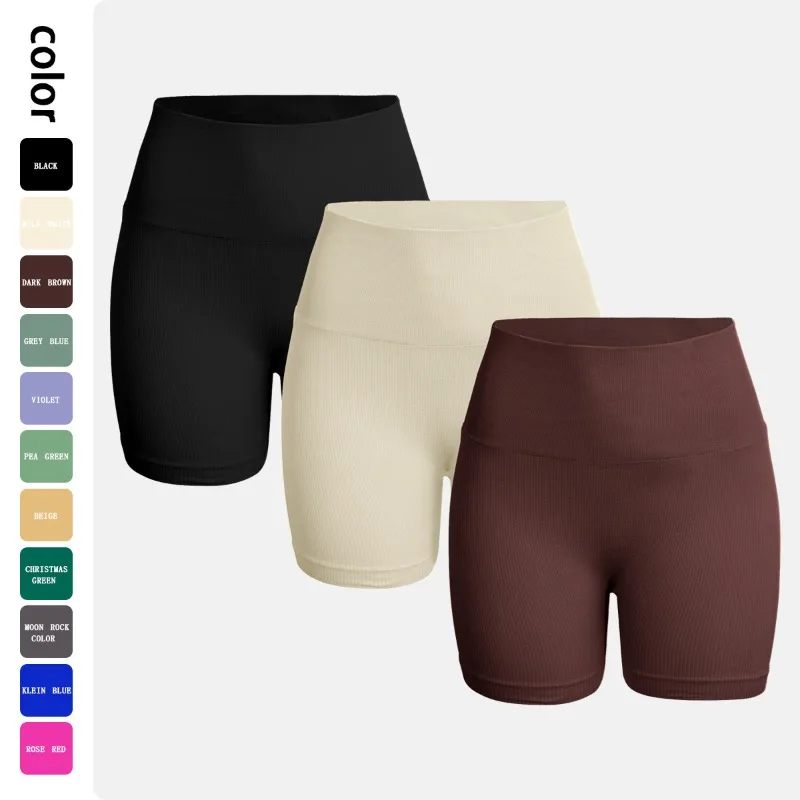 

Бесшовные шорты персикового цвета с высокой талией, капри для йоги, подтягивающие ягодицы, суперэластичные облегающие спортивные леггинсы