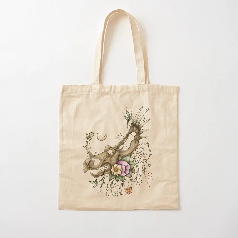 

Styracosaurus - Dinosaur Skull Tote Bag hand bags Candy bags Canvas Tote Bag