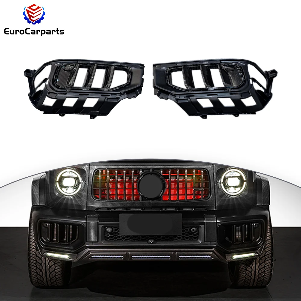 

Dry Carbon Front Bumper Air Vents G Class W465 G63 2025y Front Center Bumper Vents Replacement Upgrade Facelift Body Parts
