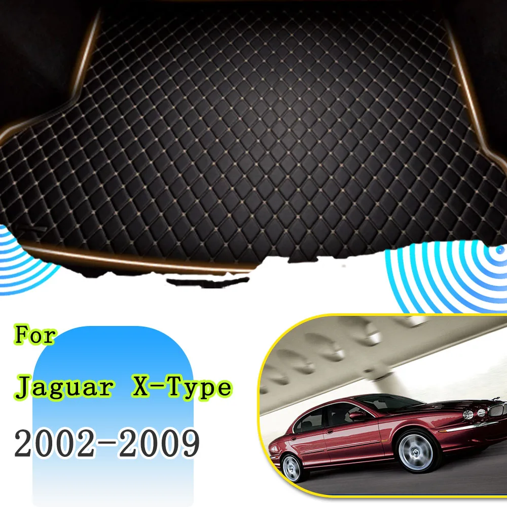 

Коврик в багажник автомобиля для Jaguar X-Type 2002 2003 2004 2005 2006 2007 2008 2009, водонепроницаемый защитный коврик для багажника автомобиля, автомобильные аксессуары