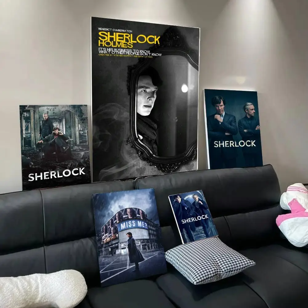 TV S-Sherlock Poster Modern  Wall Art Aesthetic Minimalist Bedroom Decor Cafe Home Gift