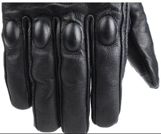 Guantes de moto invierno Motocross guantes negros hombres