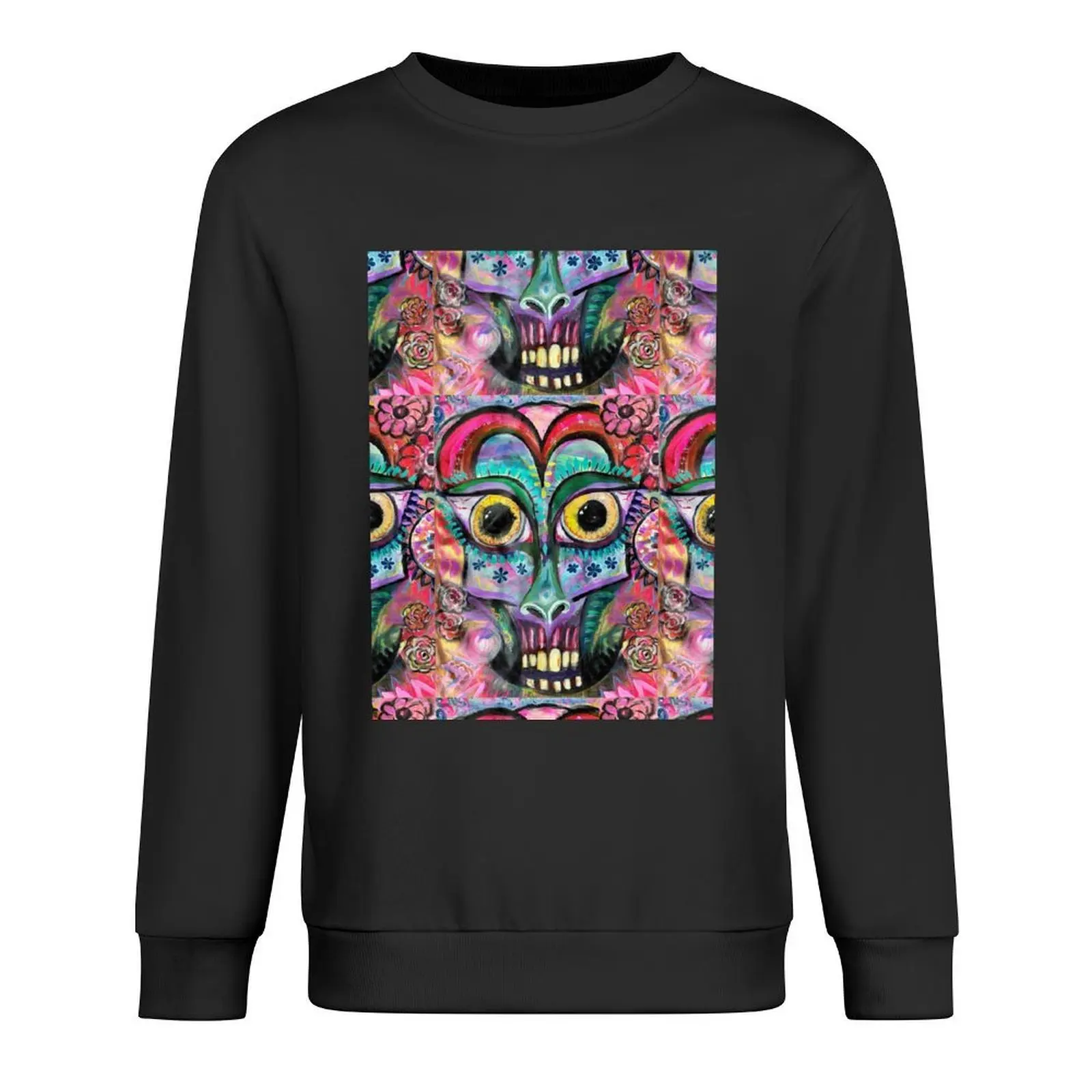 Floral Sugar Skull Pullover men's coat winter clothes autumn new products men's clothes sweatshirt male