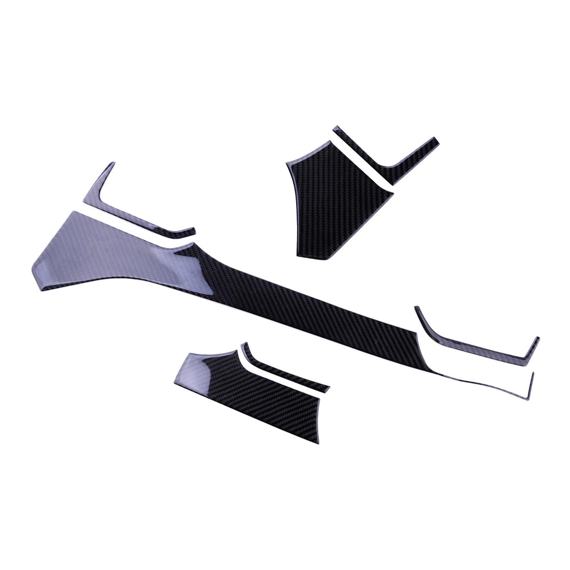 

Dashboard Panel Trim Cover Sticker Set Black Carbon Fiber Fit for Tesla Model S 2012 2013 2014 2015 2016 2017 2018 2019 2020 LHD