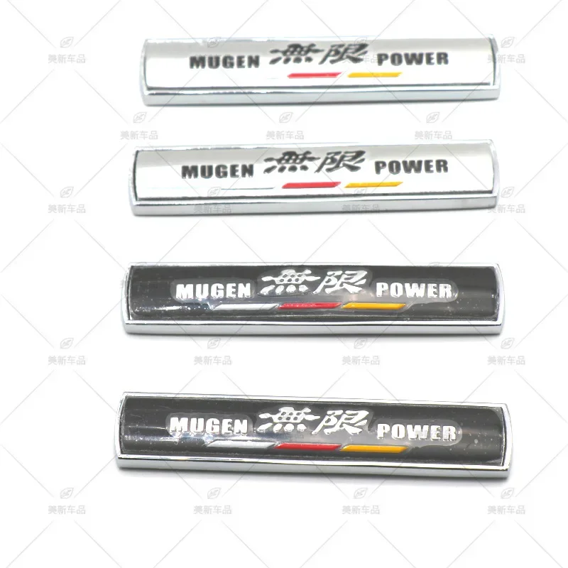 1Pcs Metal MUGEN Power Side Fender Car Body Emblem Badge Sticker Decal For Honda Civic City Jazz Accord Crv Fit Insight