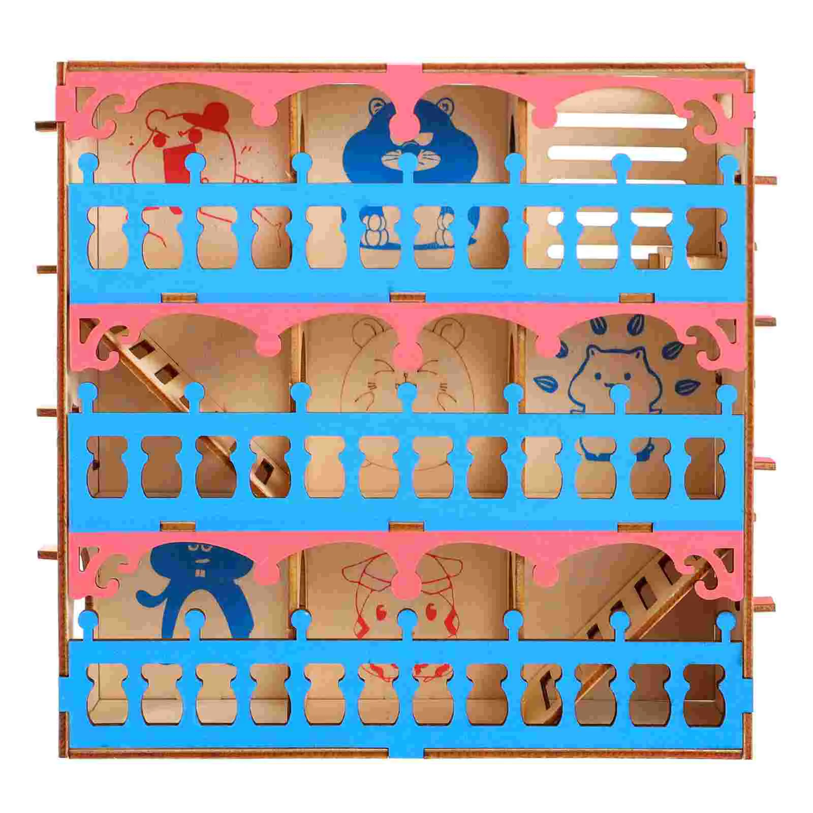 

Hamster Villa Maze Exercises Small Pet Toy Animal Toys Cage Plaything Wooden Tunnel for