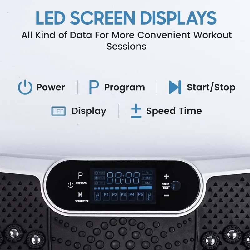 آلة تمرين اهتزاز الجسم، آلات منصة الاهتزاز، لوحة الاهتزاز للياقة البدنية المنزلية، المنزلية #6