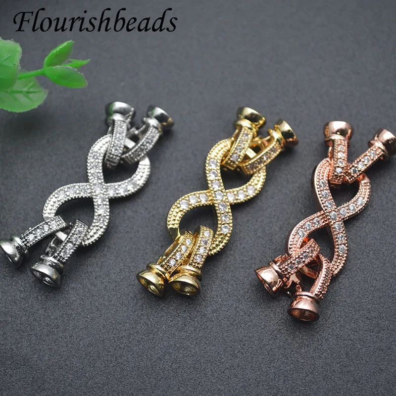 Handmade DIY Jewelry Findings Decorative Connector Fastener Pearls Clasps Nickel Free Accessories Supplies 10pcs/lot