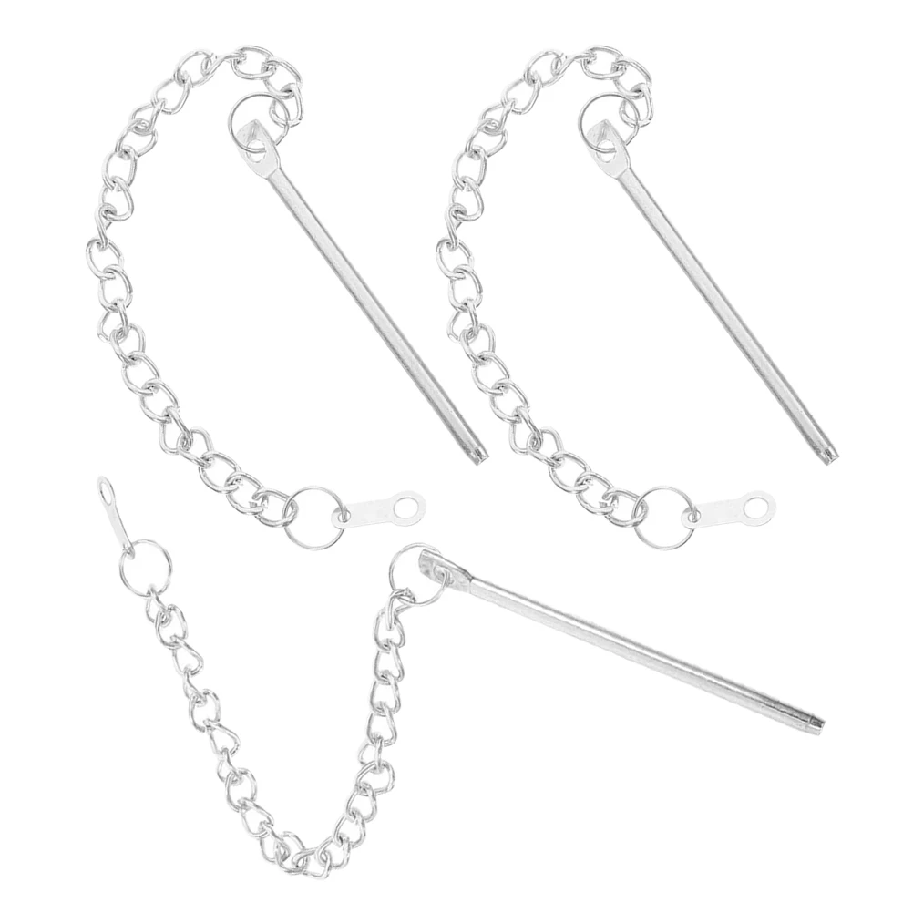 

3pcs Patio Umbrella Accessories Durable Steel Chain for Outdoor Replacement Parts Parasols Pin Garden Terraces