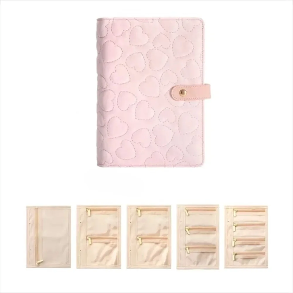 

Leather Jewelry Storage Book Waterproof Transparent Necklace Binder Detachable Loose Leaf Jewelry Packaging Brochure Travel