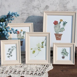 5/6/7/8/10 Inch Quality Photo Frame For Living Room Bedroom Desktop Picture Frames Wall Hanging Simple Art Painting Frames 1PC