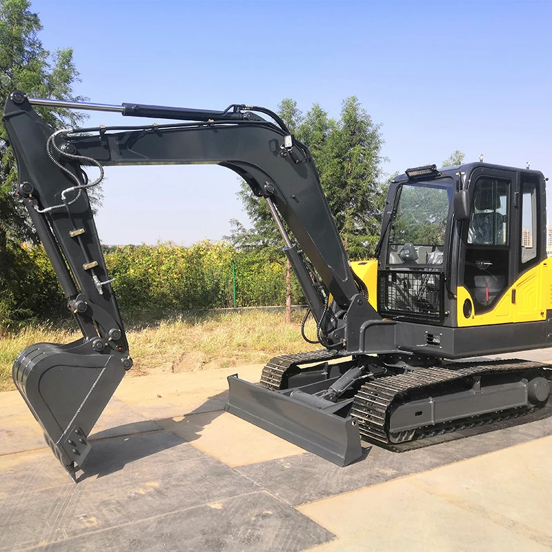 Chinesischer neuer Bagger Raupenbagger 6T 8T Hydraulikbagger Erdbewegungsmaschinen