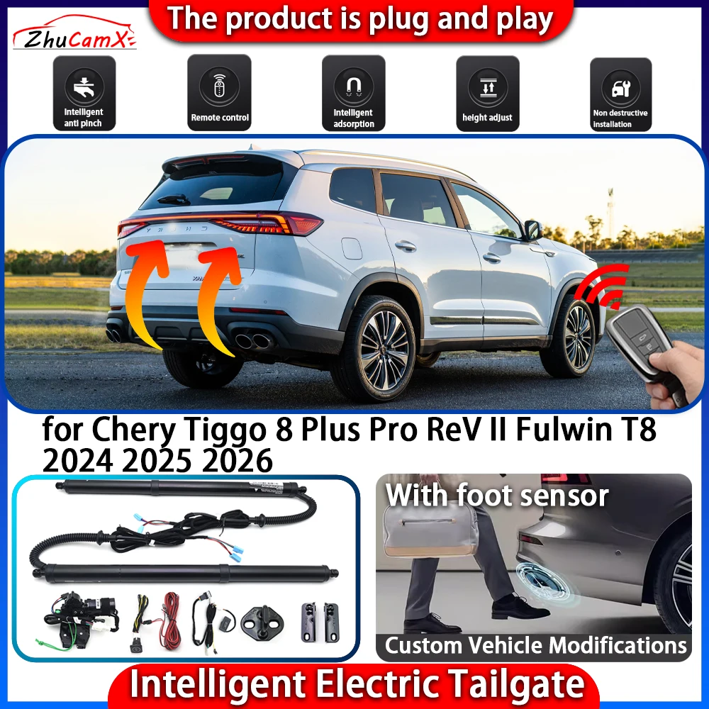 

Smart Powered Tailgate System for Chery Tiggo 8 Plus Pro ReV II Fulwin T8 2024 2025 2026 Automatic Intelligent Lift Control Kit