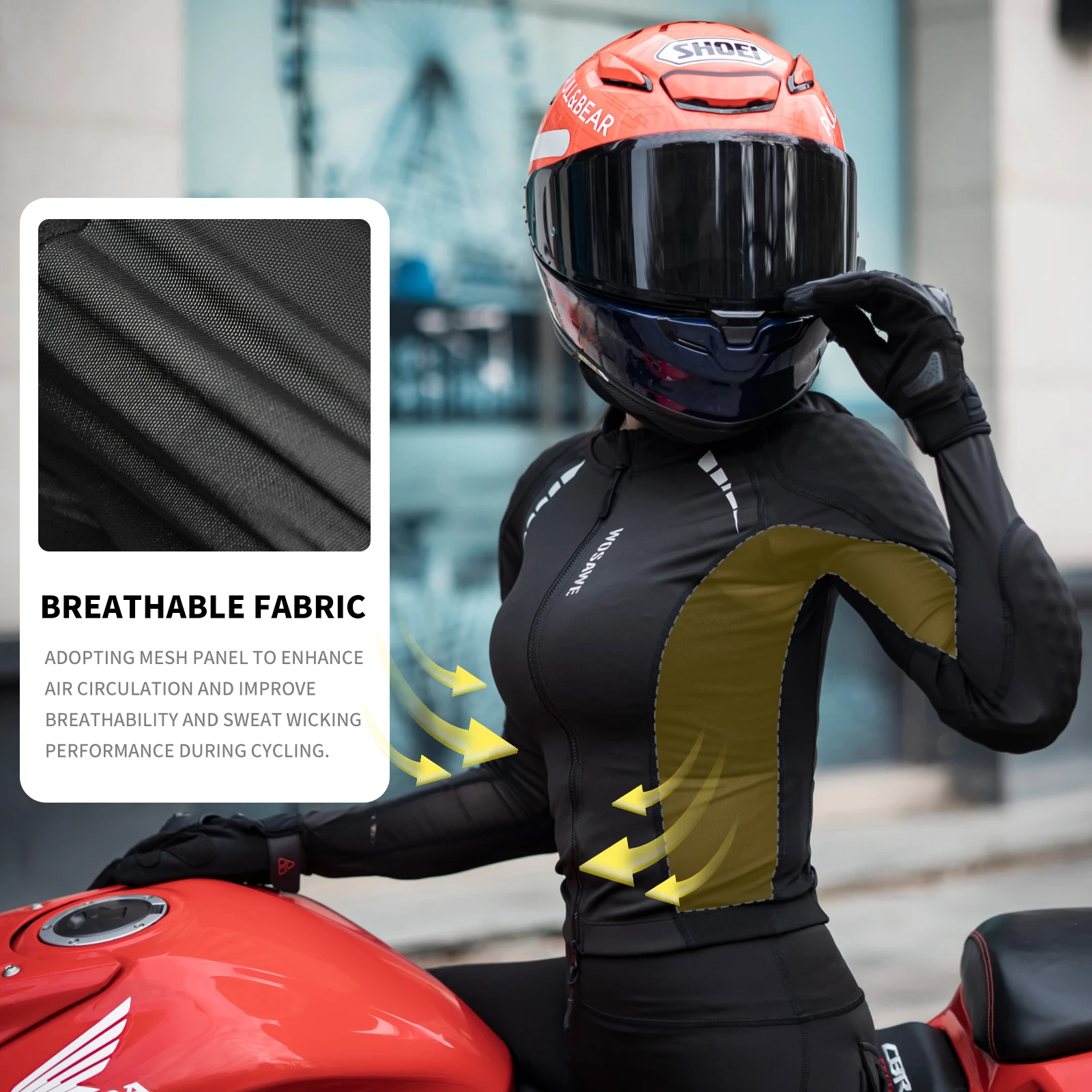 WOSAWE Women Motorcycle Jacket - Summer Clothing Motorcycle recension och pris