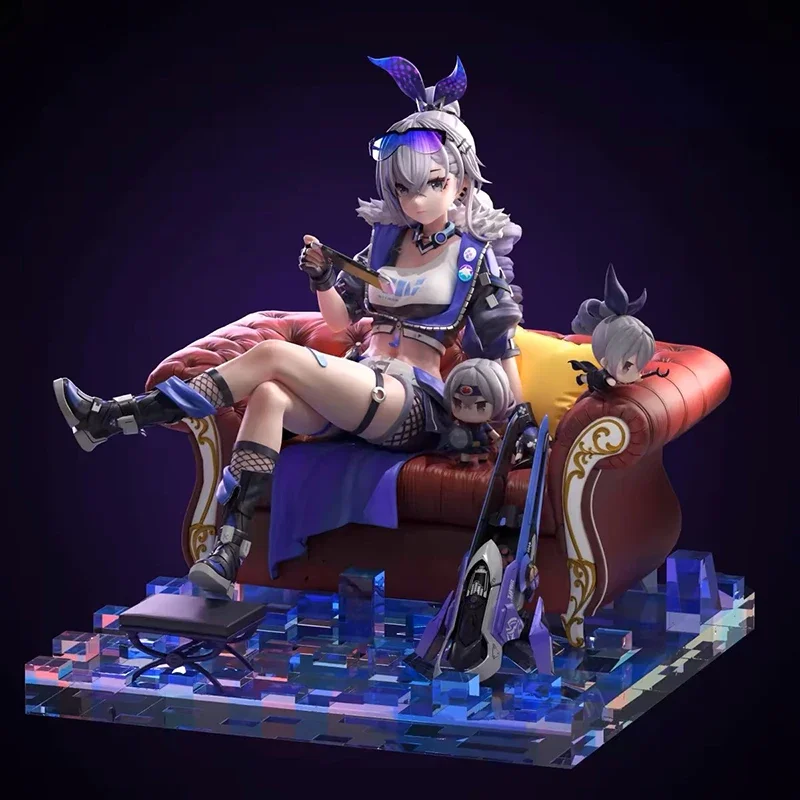 23cm Anime Game Honkai: Star Rail Figures Sexy Girl Silver Wolf Sitting Action Figure PVC Adult Collectible Model Toys Gifts