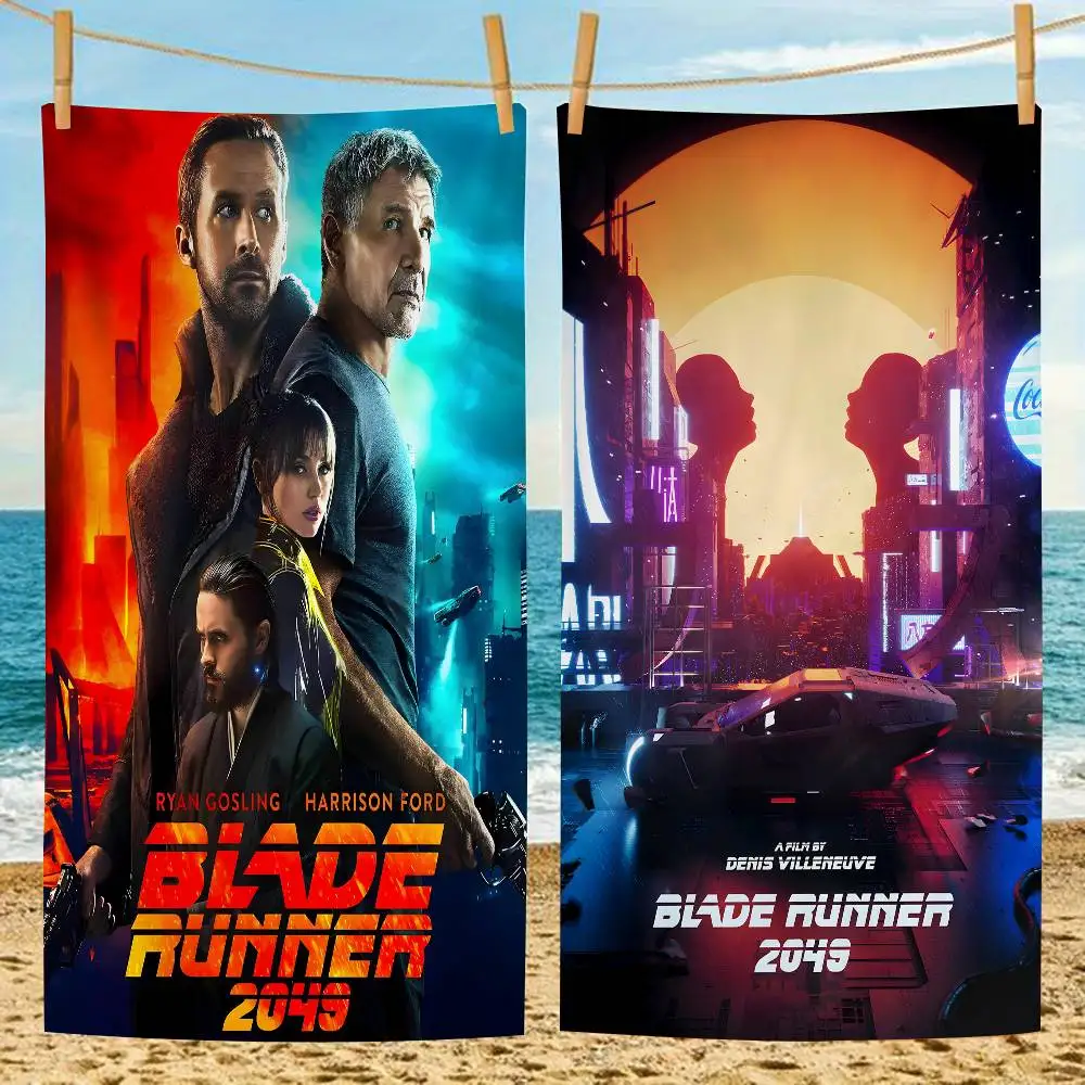 

B-Blade R-Runner 2049 Movie Film Microfiber Printed Beach Towel Mountain Climbing Yoga Beach Swimming Absorbent Soft Towel