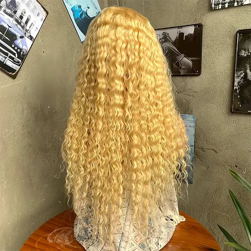 Blonde Wig 613 HD Lace Frontal Wig 13x6 Deep Wave Lace Frontal Wig 613 Lace Front Wig Human Hair Curly Lace Front Human Hair Wig