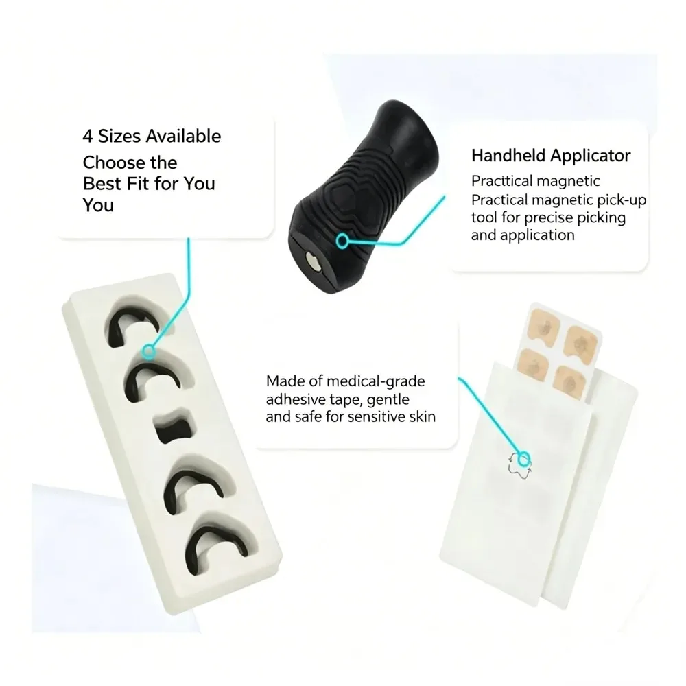 Magnetic Nasal Dilator Kit 15Pcs/30Pcs Nose Strips Anti Clip Improve Sleep Sport Breathing Relieve Nasal Congestion for Adults