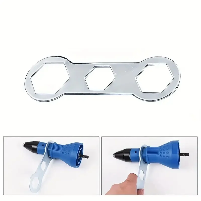 Electric Rivet Nut Gun Pull Drill Riveter Conversion Adapter For Cordless Rivete Nozzle Nut Tool Multifunction Nail Gun Tool