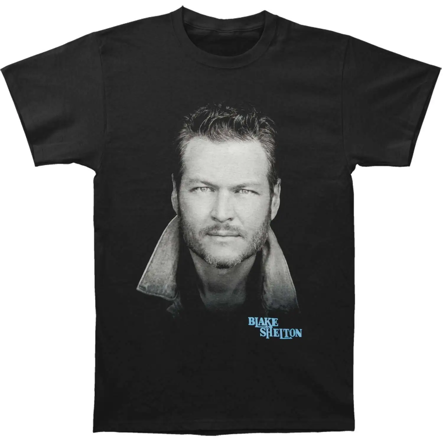 

Men's Blake Shelton Portrait Tee T-shirt Medium Black