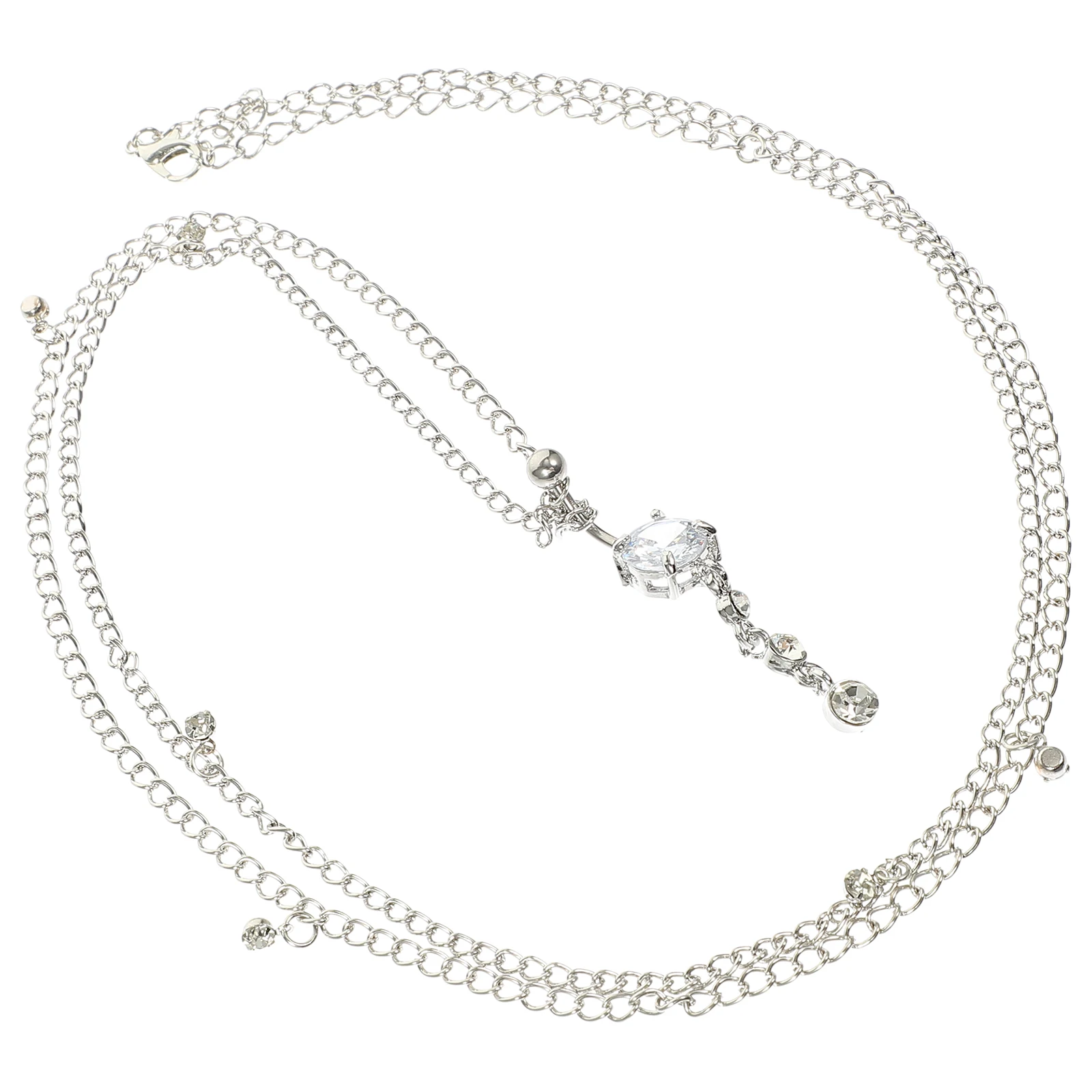 

s Navel Belly Chain Women Zinc Alloy Jewelry Elegant Stylish Design Waist Belly Piercing Chain Kit Decorative Body