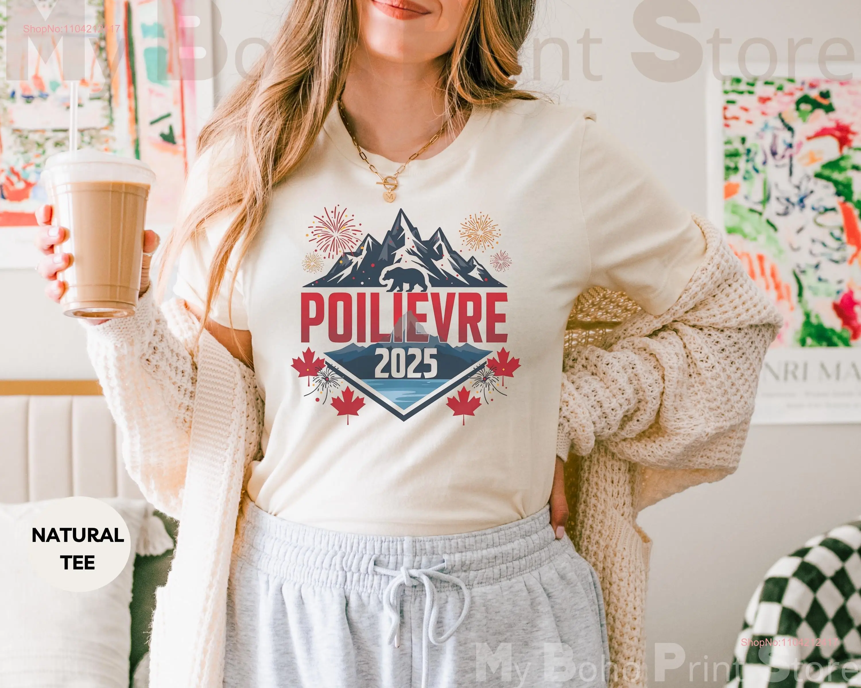 Poilievre 2025 Canada Conservative T Shirt Anti Liberal Canadian Election Pierre Political SweaT Patriotic Bear Mountain