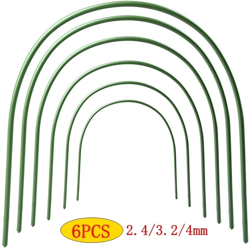 2.4/3.2/4mm Greenhouse Hoops Plant Hoop Garden Tunnel Hoop Support Hoops Plant Holder Tools For Agricultural Greenhouse Supplies