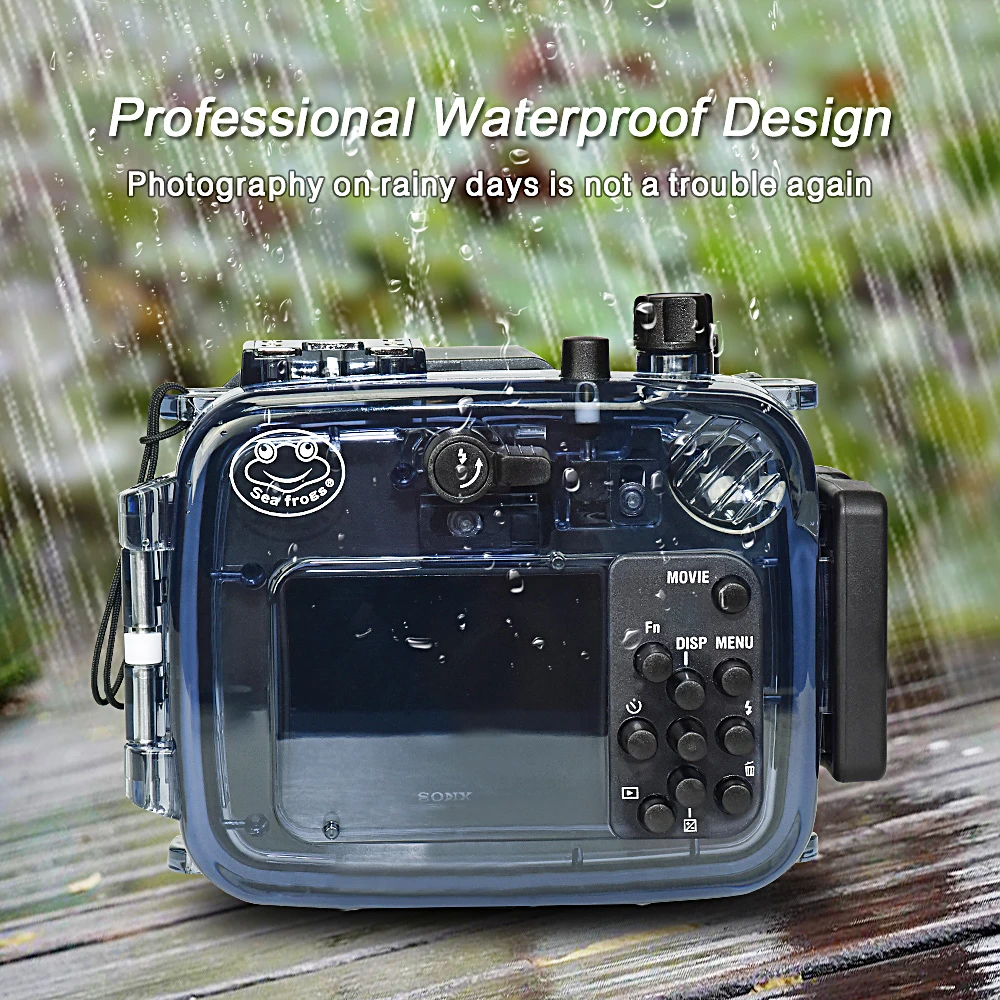 Mcoplus WP-RX100 I-V 40m/130ft IPX8 Underwater Waterproof Camera Housing for Sony RX100 RX100II RX100III RX100IV RX100V Camera