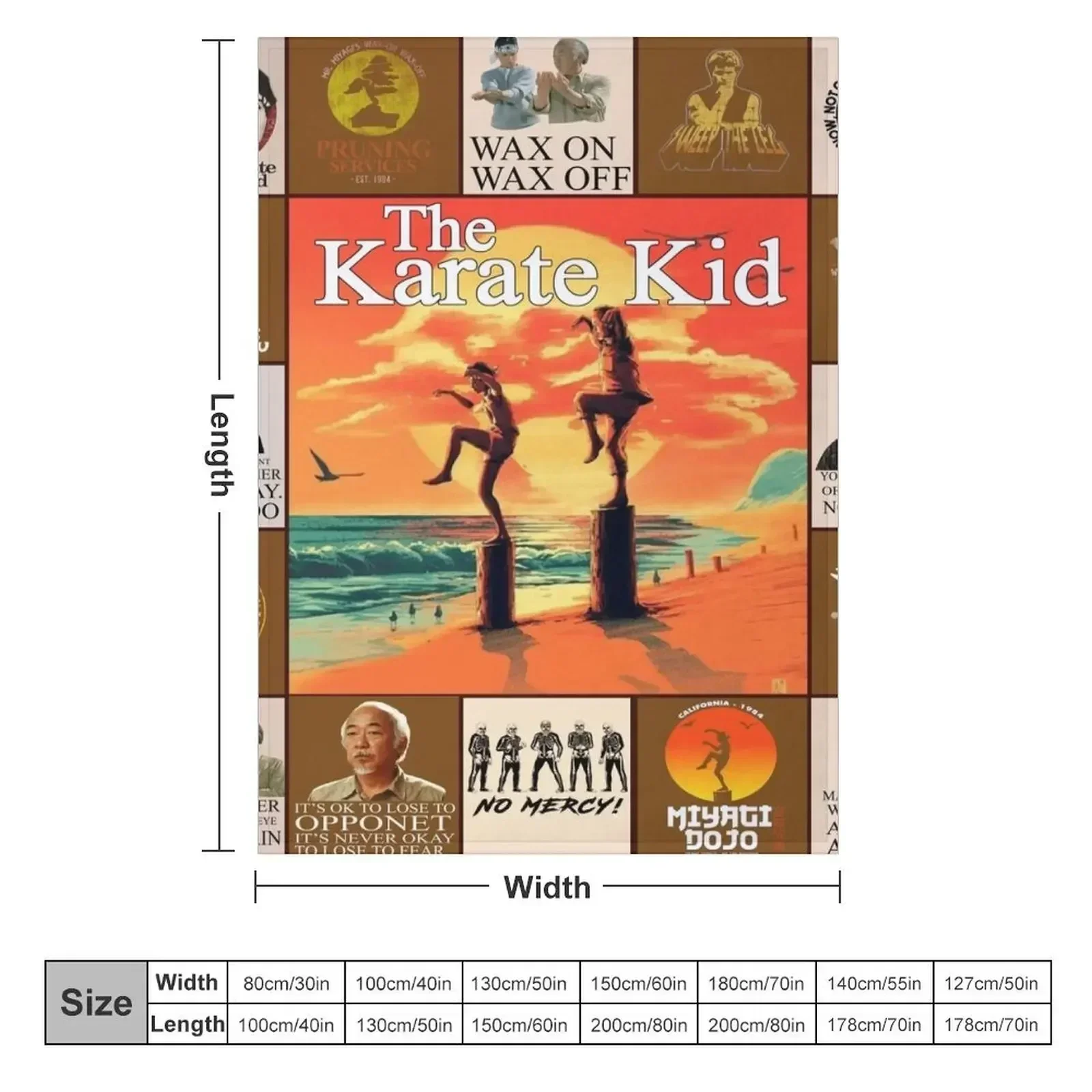 The Karate Kid Throw Blanket couch cozy soft plush fuzzy picnic outdoor blanket