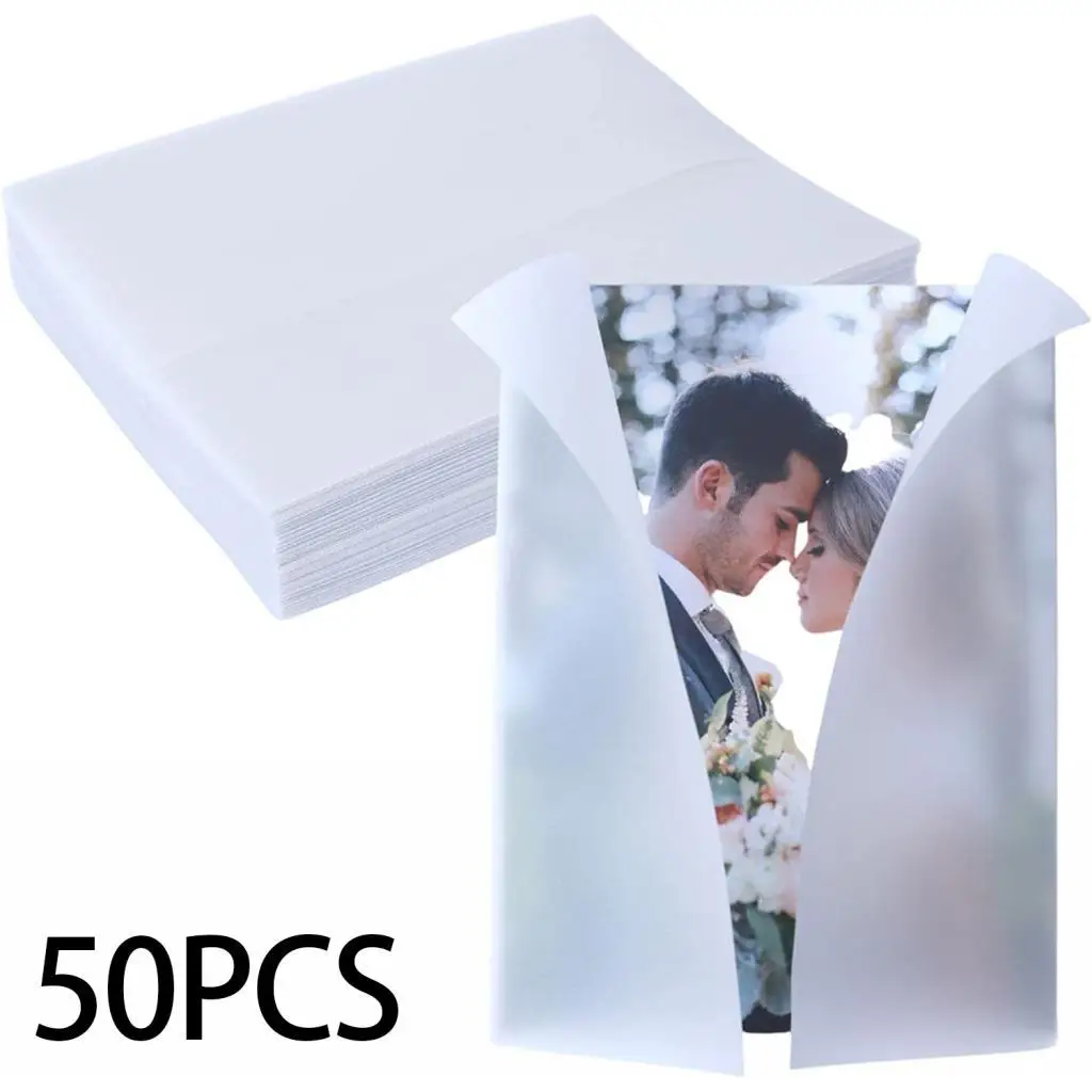 50 Pieces Invitations Jackets Printable Folded Paper Envelope Liners for Photo