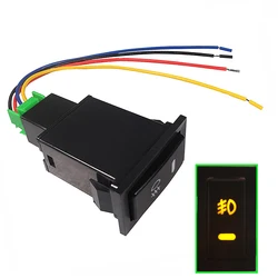 New 1Pcs 5-Pin ON-OFF Button For Toyota Camry Corolla  RAV4 Land Cruiser 90 Highlander Lexus RX300 Fog Light Switch Orange DC12V