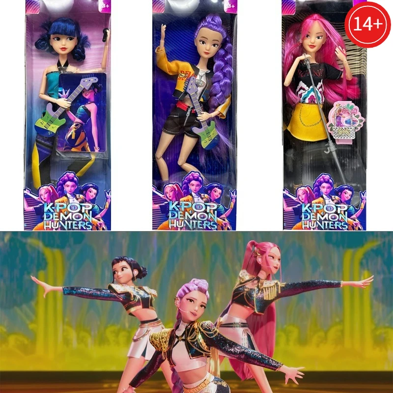 

2025 Новая горячая новая корейская волнистая кукла для девочек Group K-POP Witch Hunt Doll Rumi Mira Zoey, виниловая кукла, рождественский детский подарок на день рождения