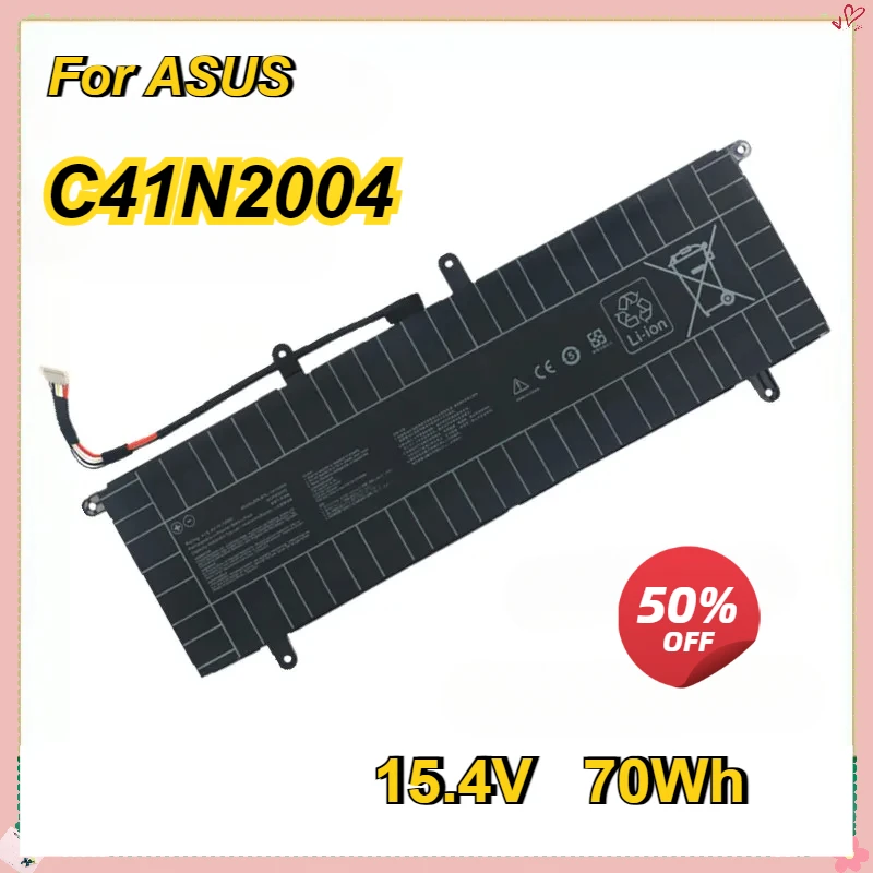 

C41N2004 UX4100E Laptop Battery for ASUS ZenBook Duo 14 UX482 UX482EA UX482EG-HY UX482EG XS74T UX482EA-KA551TS 15.4V 70Wh