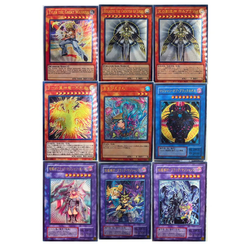 51 pz/set Yu Gi Oh Dark Magician Girl Blue Eyes UTR giocattoli giapponesi Hobby Hobby collezione di giochi da collezione carte Anime