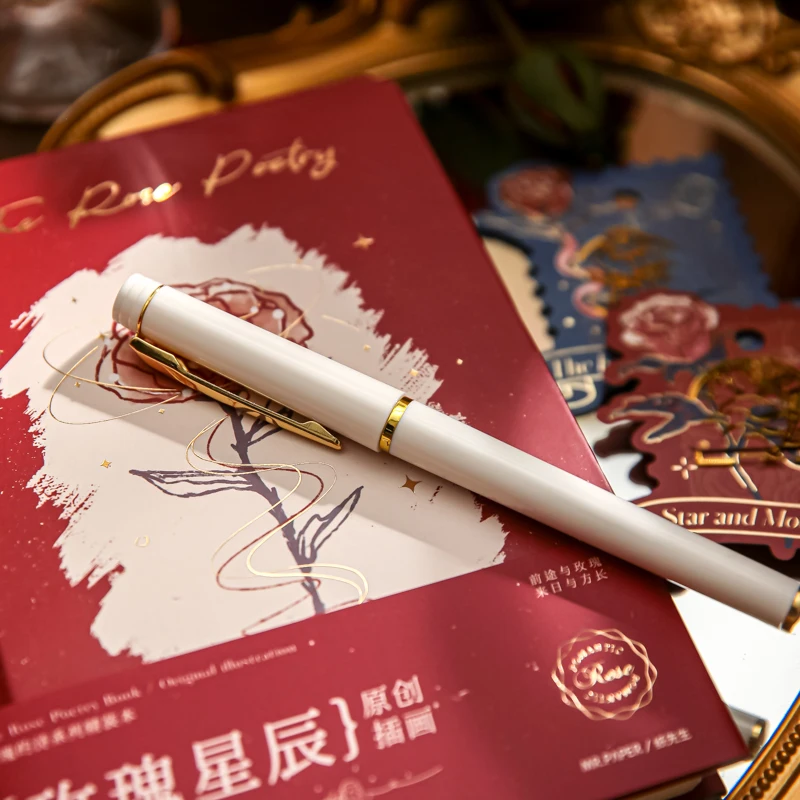 2 teile/los Rose Poesie Serie Notebook Geschenk box