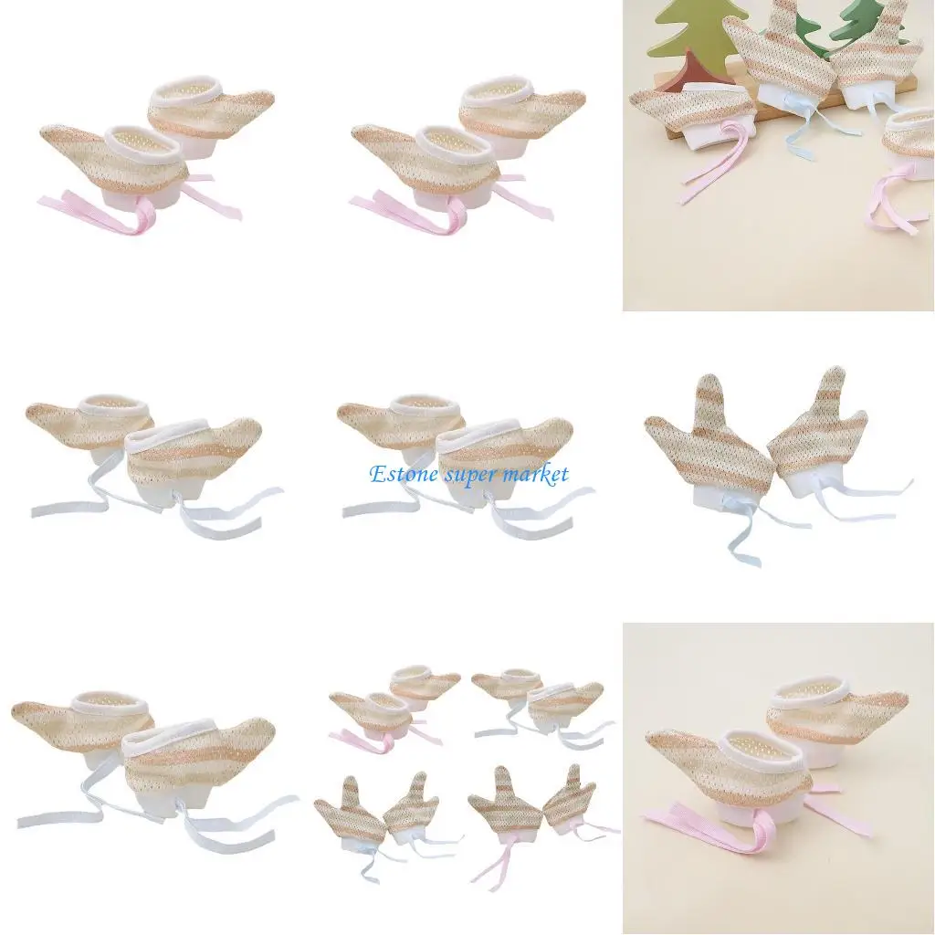 

090B Breathable Baby Mittens For Finger Biting Prevention Gentle Physical Correction with Adjustable Straps Design