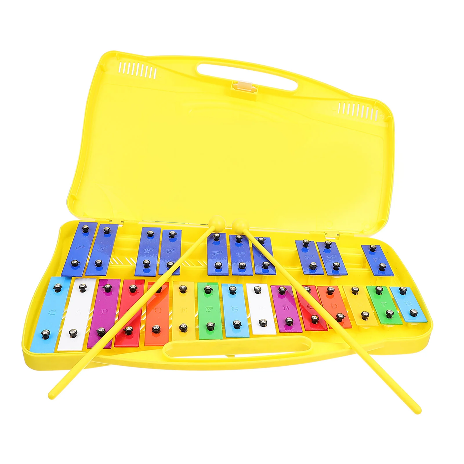 Piano de 25 tons jogando percussão de metalfone com 25 notas instrumentos infantis placa de educação precoce brinquedo musical orff para